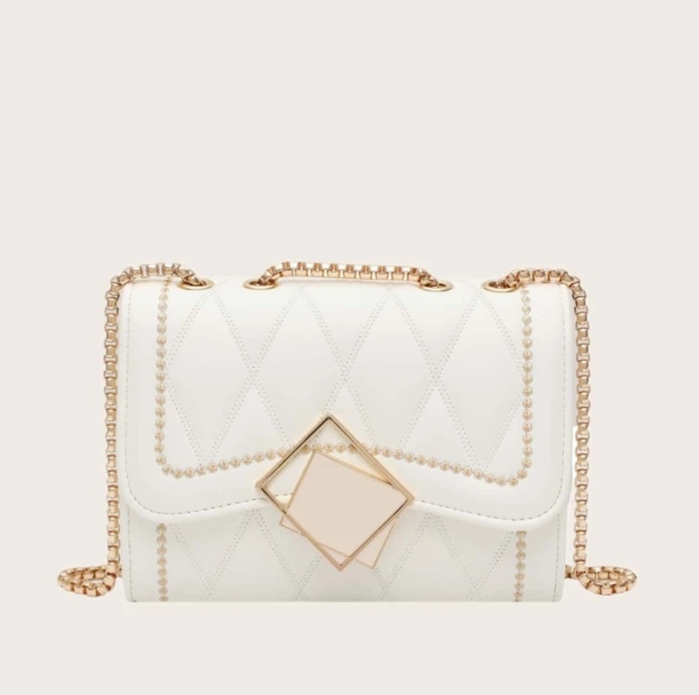 Quilted Flapchain Crossbody Bag